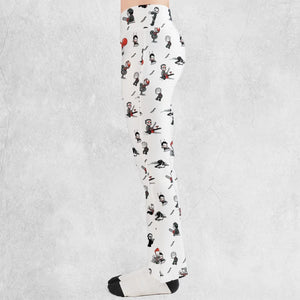 Baby Horror Characters Pattern Flare Leggings