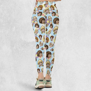 Retro TV The Brady Bunch Characters Legging