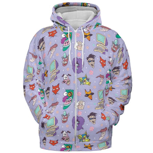 Floral Courage Courage the Cowardly Dog All-over Print Hoodie
