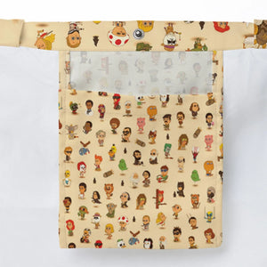 Mini Famous Characters Large Tote Bag