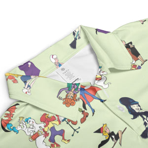 Witches Cartoon Characters AOP Men/Women Polo Shirt