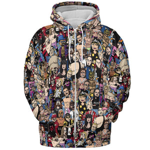 All-over Print Hoodie - 417N8ZP4 - - 3