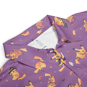 Electric Halloween Cute Pikachu Pattern AOP Men/Women Polo Shirt