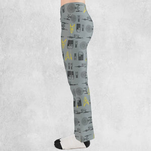S.T Shipyard Star Trek Flare Leggings