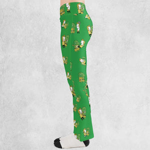 Kirk-Fu With Gorn Star Trek Flare Leggings