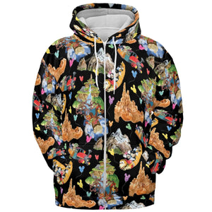 Mountain Magic Kingdom Parks All-over Print Hoodie