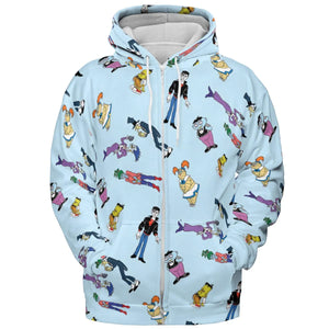 Animated Undead Gravedale High All-over Print Hoodie