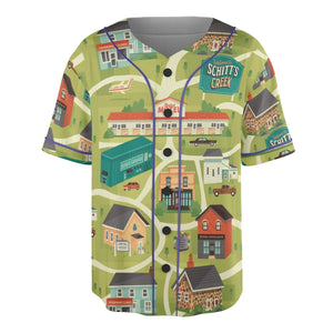 Schitt's Creek Town Map Unisex Baseball Jersey