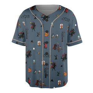 Headless Horseman Ichabod and Mr. Toad Unisex Baseball Jersey