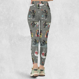 Unusual Christmas Krampus Legging