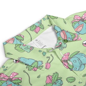Venusaur Ivysaur and Bulbasaur Pokemon AOP Men/Women Polo Shirt
