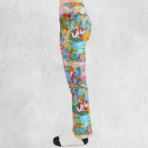 Archer Wood Plaid Robin Hood Flare Leggings