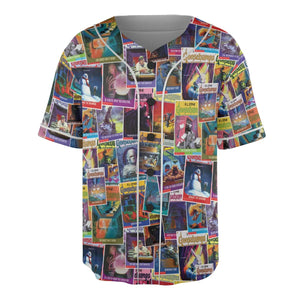 Goosebumps Monster Collage Pattern Unisex Baseball Jersey