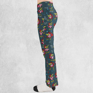 Do The Cuckoo Bird Stomp Flare Leggings