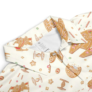 Gingerbread Christmas Star Wars AOP Men/Women Polo Shirt