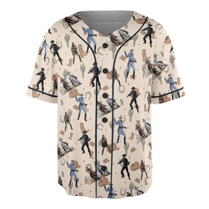 Old Western The Lone Ranger Zorro Tarzan Unisex Baseball Jersey