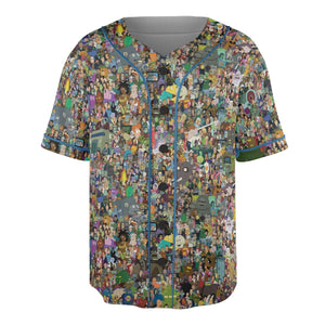 Futurama Characters Unisex Baseball Jersey