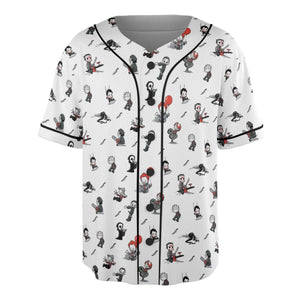 Baby Horror Characters Pattern Unisex Baseball Jersey