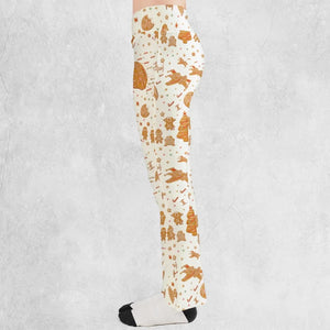 Gingerbread Christmas Star Wars Flare Leggings