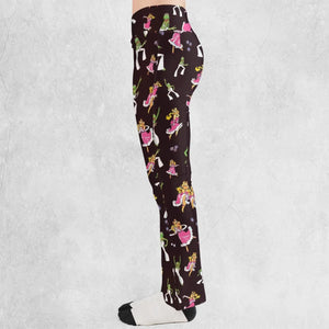 Disco Couple Kermit And Piggy The Muppet Show Flare Leggings