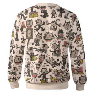Vintage Cartoon Felix The Cat Cardigan
