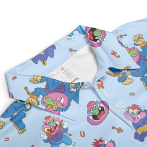 Blue Monster My Pet Monster AOP Men/Women Polo Shirt