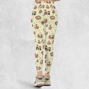 So Cute Bowser and Mario Pattern Legging