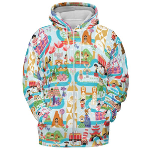 It's Small World Map All-over Print Hoodie