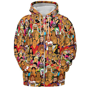All-over Print Hoodie - 3STHQ3TK - - 3