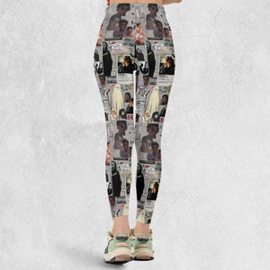 Crime Scene Scream Aesthetic Pattern Legging
