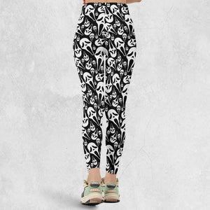 Ghostface Horror Movie Pattern Halloween Legging