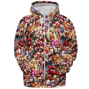 All-over Print Hoodie - 6Q3A5DS3 - - 3
