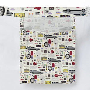 Back to the Future Pattern Large Tote Bag