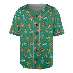 TMNT Characters Pattern Unisex Baseball Jersey
