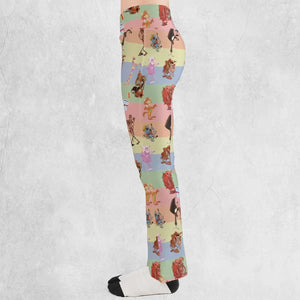 Spooky Monster Mash Cereal Monster Flare Leggings