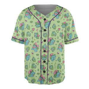 Venusaur Ivysaur and Bulbasaur Pokemon Unisex Baseball Jersey