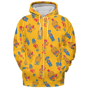 Mcdonaldland Lineup All-over Print Hoodie