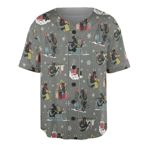 Unusual Christmas Krampus Unisex Baseball Jersey