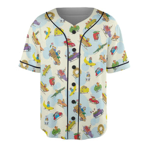 The Busy World of Richard Scarry Unisex Baseball Jersey