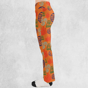 Bending Elements Avatar Button Up Flare Leggings