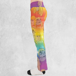 HEYYEYAA He-Man MOTU Flare Leggings