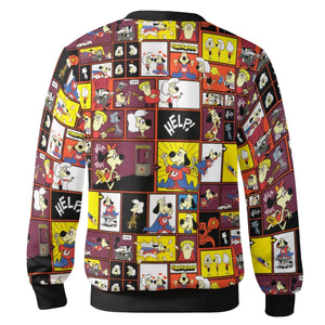 Underdog Cartoon Pattern Cardigan