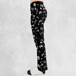 Space Ship Battle Star Wars Flare Leggings