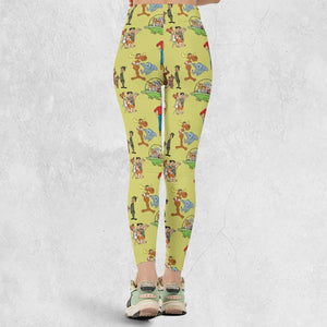 60s Cartoon Characters Legging