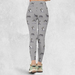 Miniature Schnauzer Yoga Pattern Legging