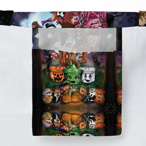 Halloween Food Mascot Themed Large Tote Bag