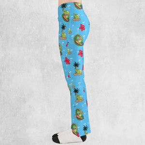 Ghostbusters Slimer Summer Vibes Flare Leggings