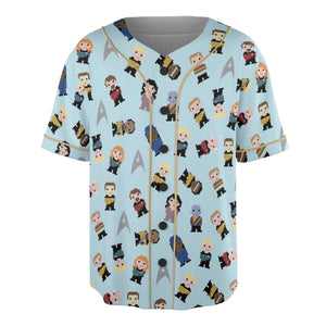 Star Pixel Star Trek Unisex Baseball Jersey