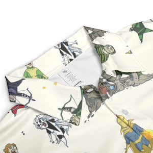 Chillin' and Battle Marvel vs DCU AOP Men/Women Polo Shirt