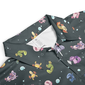 Axolotls Of The World Pattern AOP Men/Women Polo Shirt